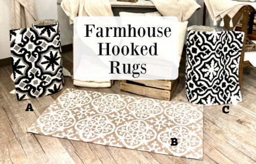 FARMHOUSE HOOKED RUGS *NEW*